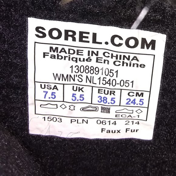 SOREL JOAN OF ARCTIC SUEDE WINTER BOOTS Size 7.5 - Picture 5 of 7